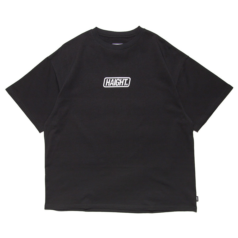 HAIGHT Tシャツ ブラック ボックスロゴ 正面