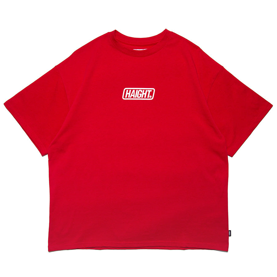 HAIGHT Tシャツ レッド ボックスロゴ 正面
