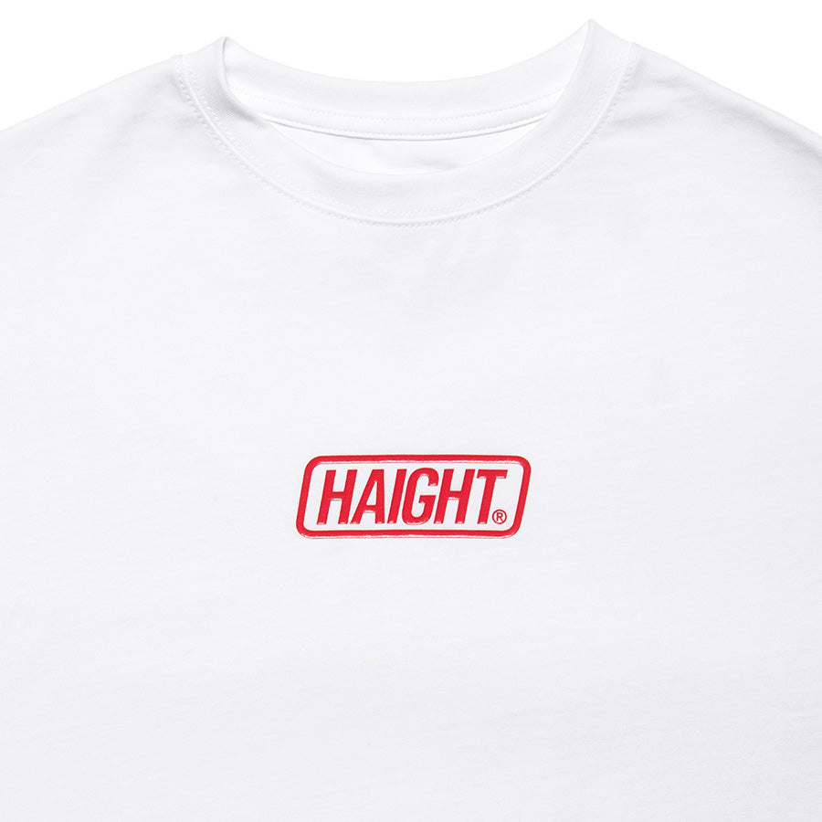 HAIGHT Tシャツ ホワイト 上部ディテール