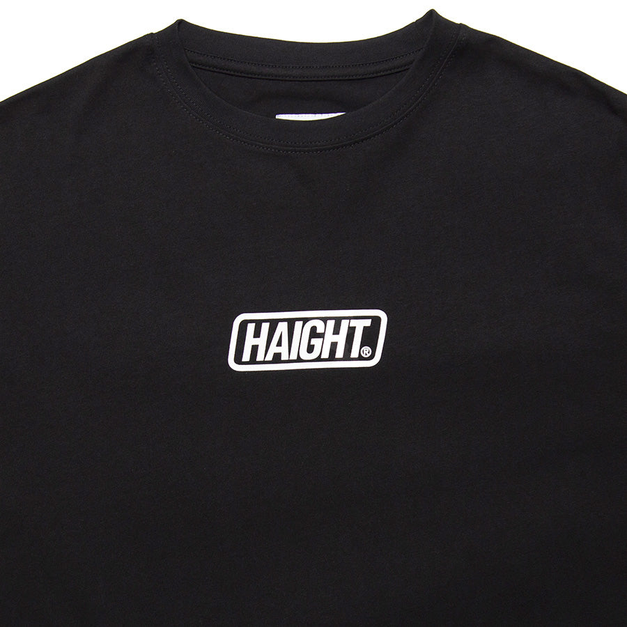 HAIGHT Tシャツ ブラック 上部ディテール