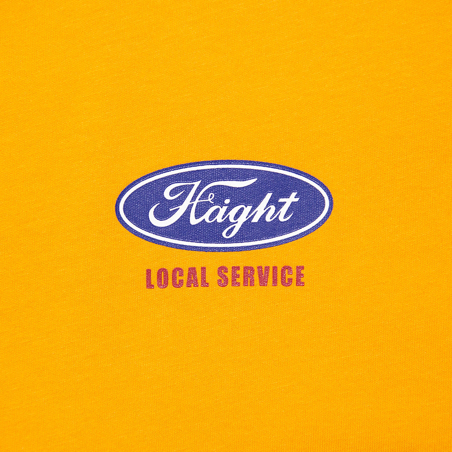HAIGHT Tシャツ ゴールド 左胸ロゴ