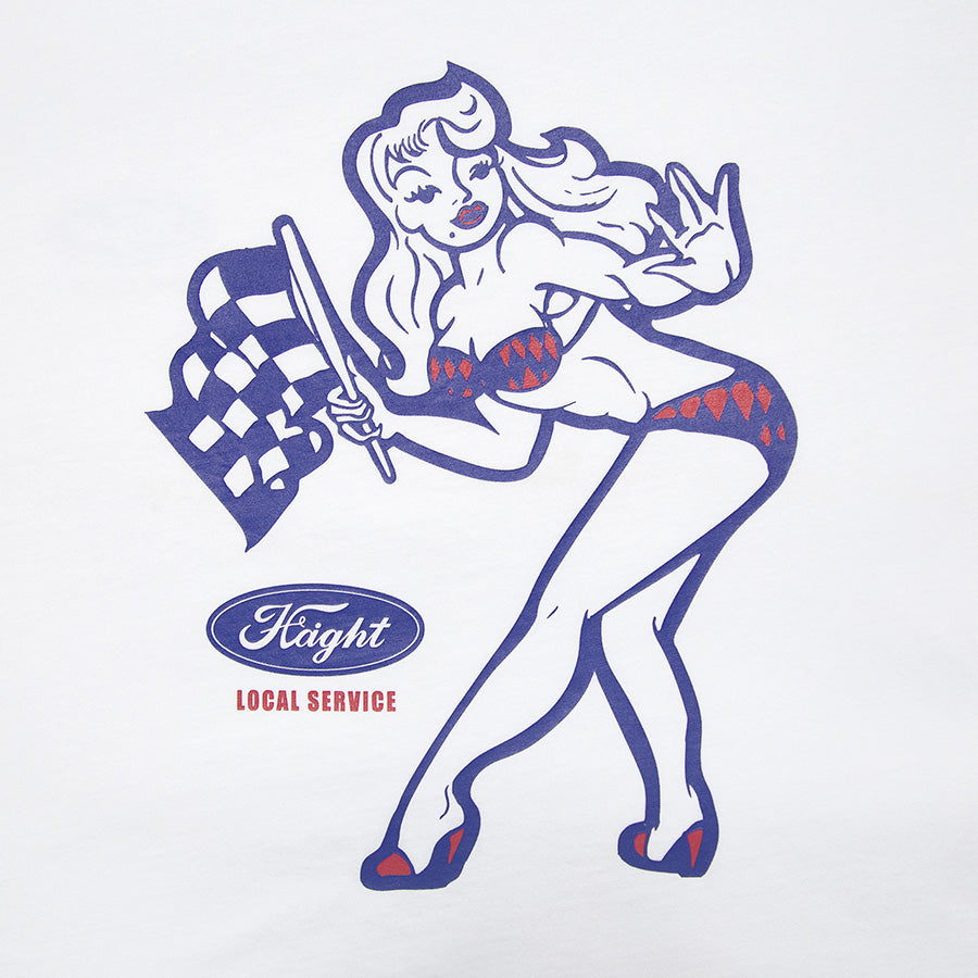 HAIGHT Tシャツ ホワイト バックプリント
