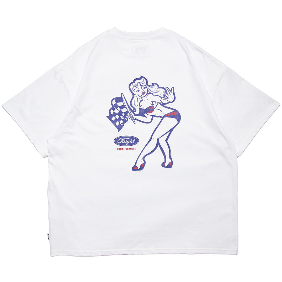 HAIGHT Tシャツ ホワイト 背面 プリント