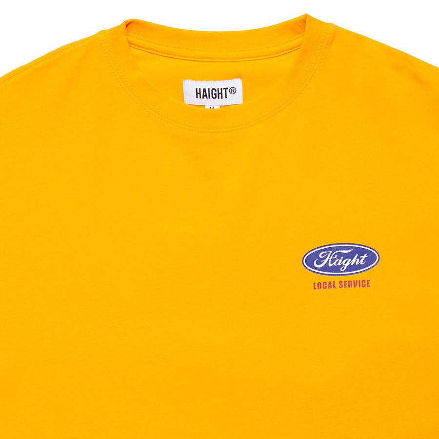 HAIGHT Tシャツ ゴールド 上部ディテール