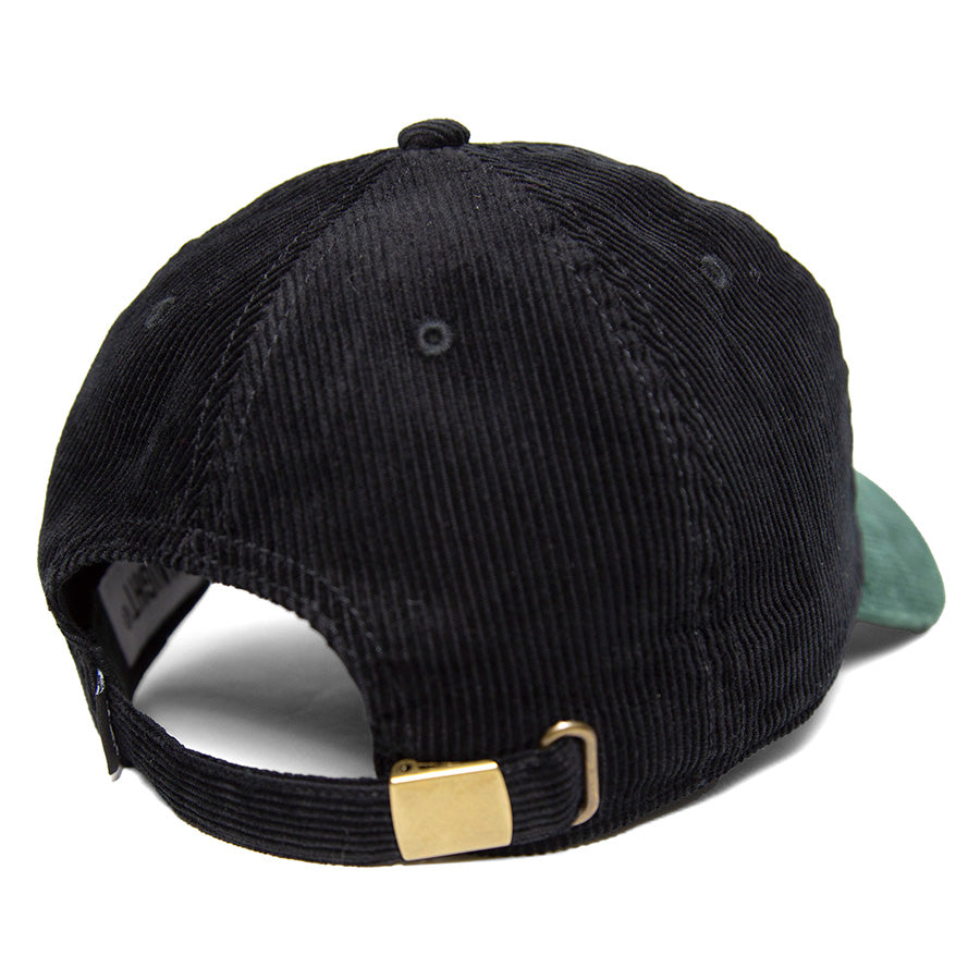 HAIGHT TWO-TONE COUDUROY CAP コーデュロイ キャップ ブラック/グリーン 背面 サイズ調整アジャスター HTAW-266005