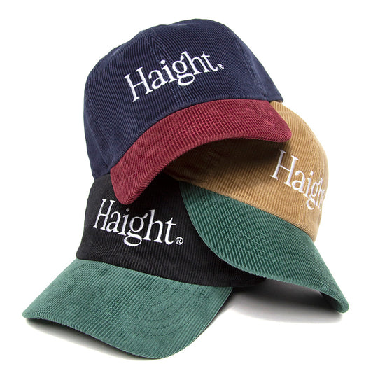 HAIGHT TWO-TONE COUDUROY CAP コーデュロイ キャップ ブラック/グリーン ネイビー/バーガンディー サンド/グリーン 3カラー HTAW-266005