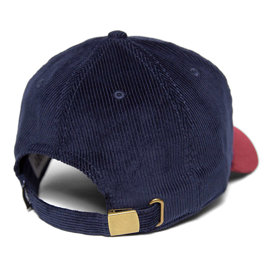 HAIGHT TWO-TONE COUDUROY CAP コーデュロイ キャップ ネイビー/バーガンディー 背面 サイズ調整アジャスター HTAW-266005