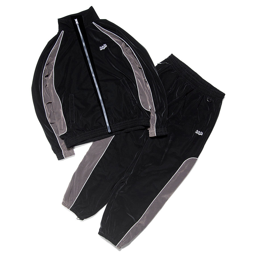 HAIGHT VELOUR TRACK JACKET ベロア トラックジャケット ブラック セットアップ 平置き HTAW-262005