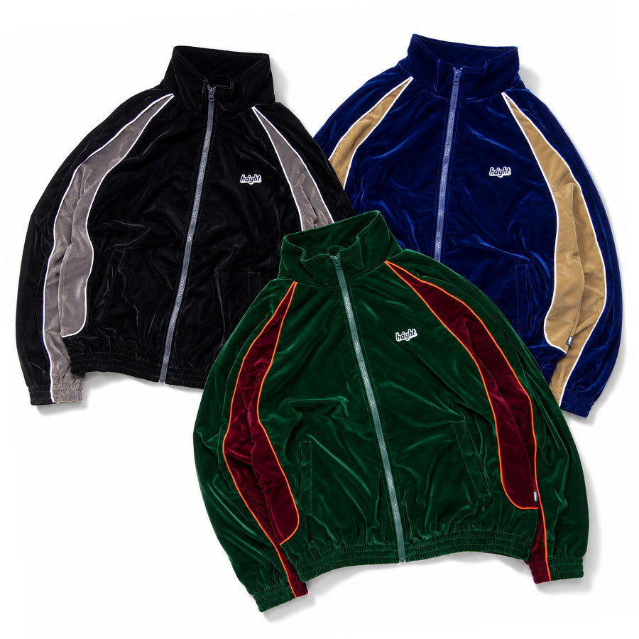 HAIGHT VELOUR TRACK JACKET ベロア トラックジャケット ブラック ネイビー グリーン 3カラー HTAW-262005