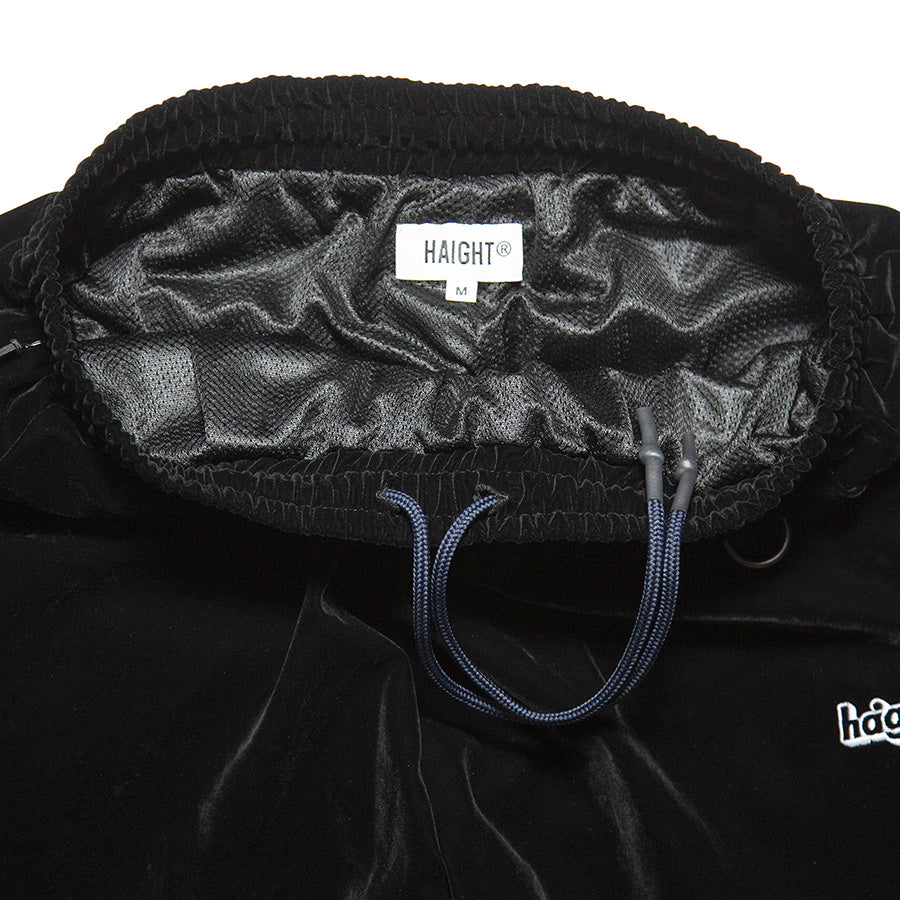 HAIGHT VELOUR TRACK PANTS ベロア トラックパンツ ブラック ウエストゴム 調節用紐詳細 HTAW-265002