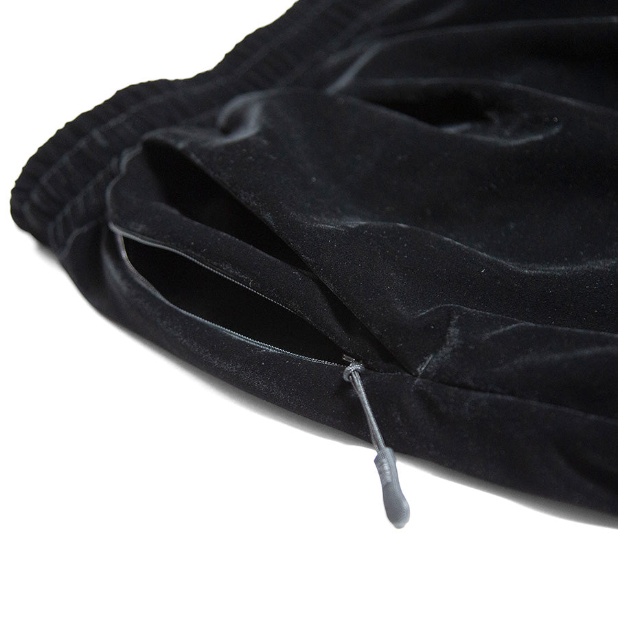 HAIGHT VELOUR TRACK PANTS ベロア トラックパンツ ブラック ファスナー付きポケット詳細 HTAW-265002