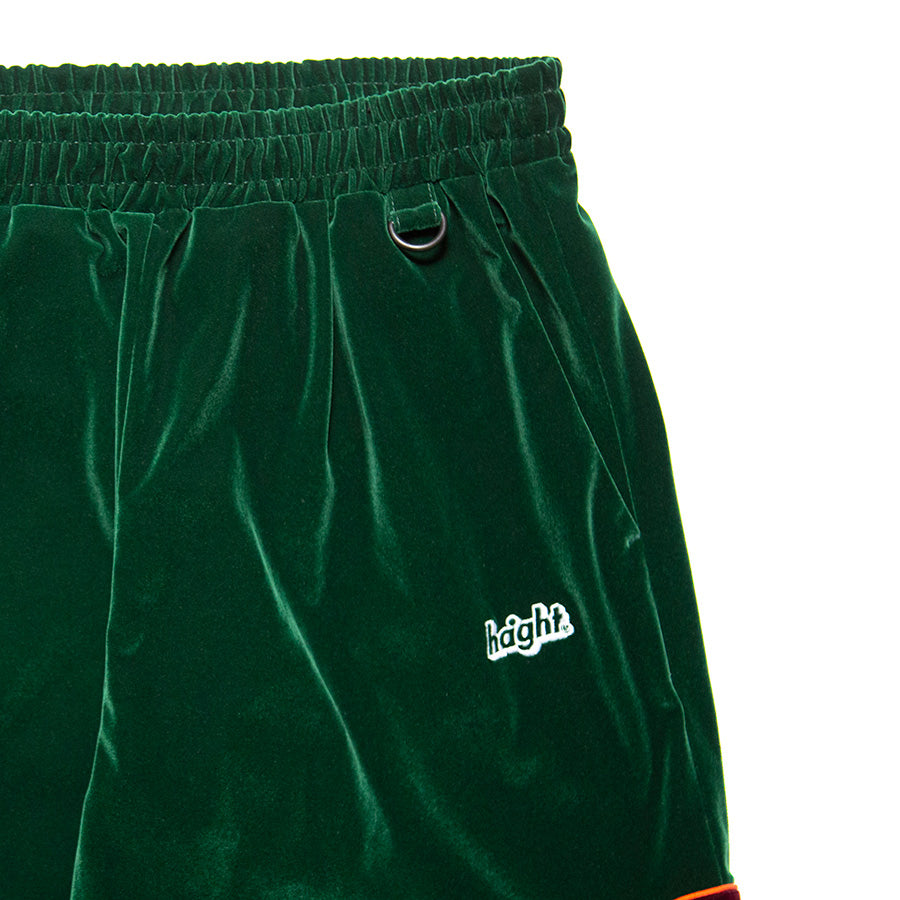HAIGHT VELOUR TRACK PANTS ベロア トラックパンツ グリーン ウエスト部分リング詳細 HTAW-265002