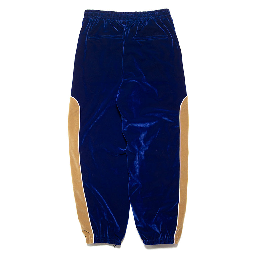 HAIGHT VELOUR TRACK PANTS ベロア トラックパンツ ネイビー 背面 平置き HTAW-265002