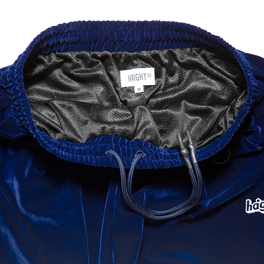 HAIGHT VELOUR TRACK PANTS ベロア トラックパンツ ネイビー ウエストゴム 調節用紐詳細 HTAW-265002