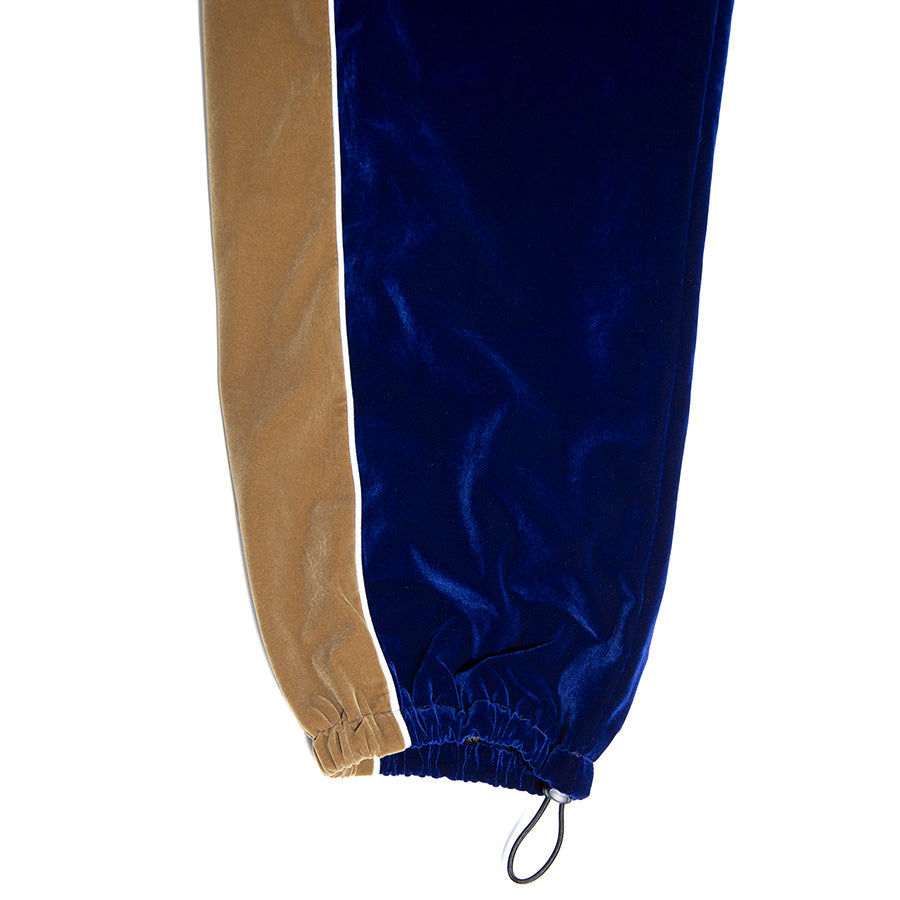 HAIGHT VELOUR TRACK PANTS ベロア トラックパンツ ネイビー ドローコード付き裾詳細 HTAW-265002