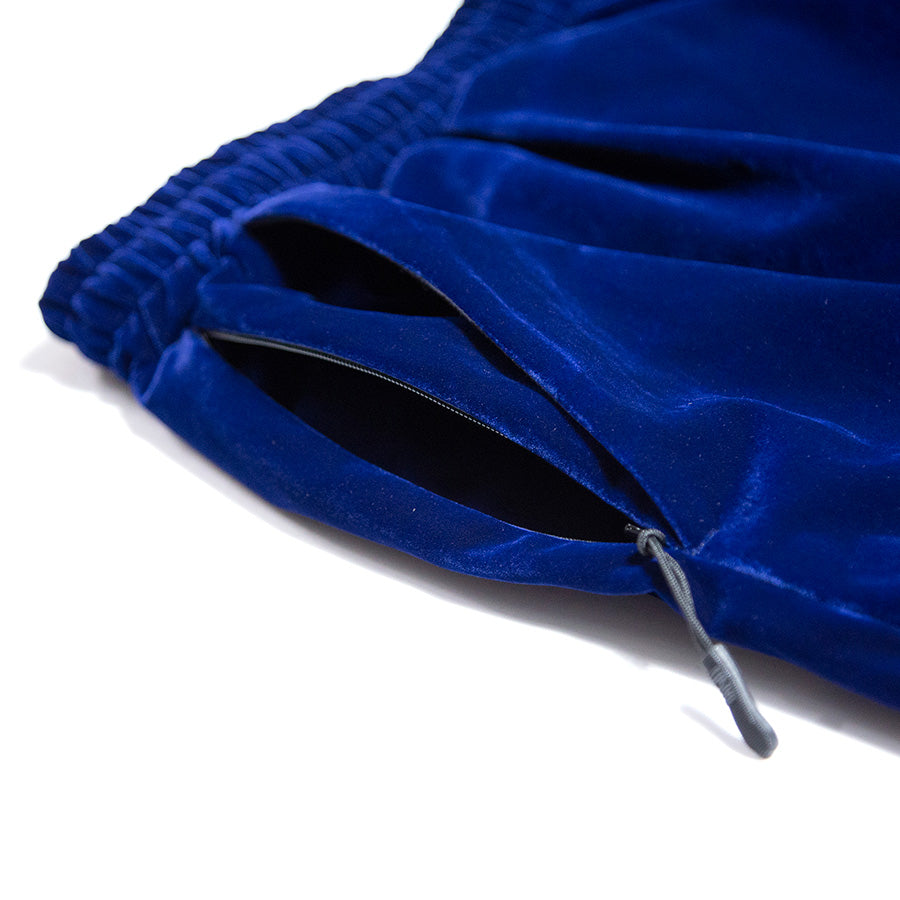 HAIGHT VELOUR TRACK PANTS ベロア トラックパンツ ネイビー ファスナー付きポケット詳細 HTAW-265002