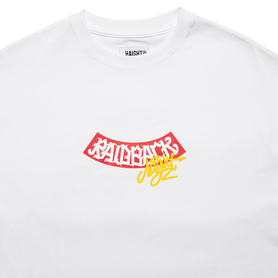 HAIGHT RAIDBACK ARCH LOGO ホワイト 上部ディテール
