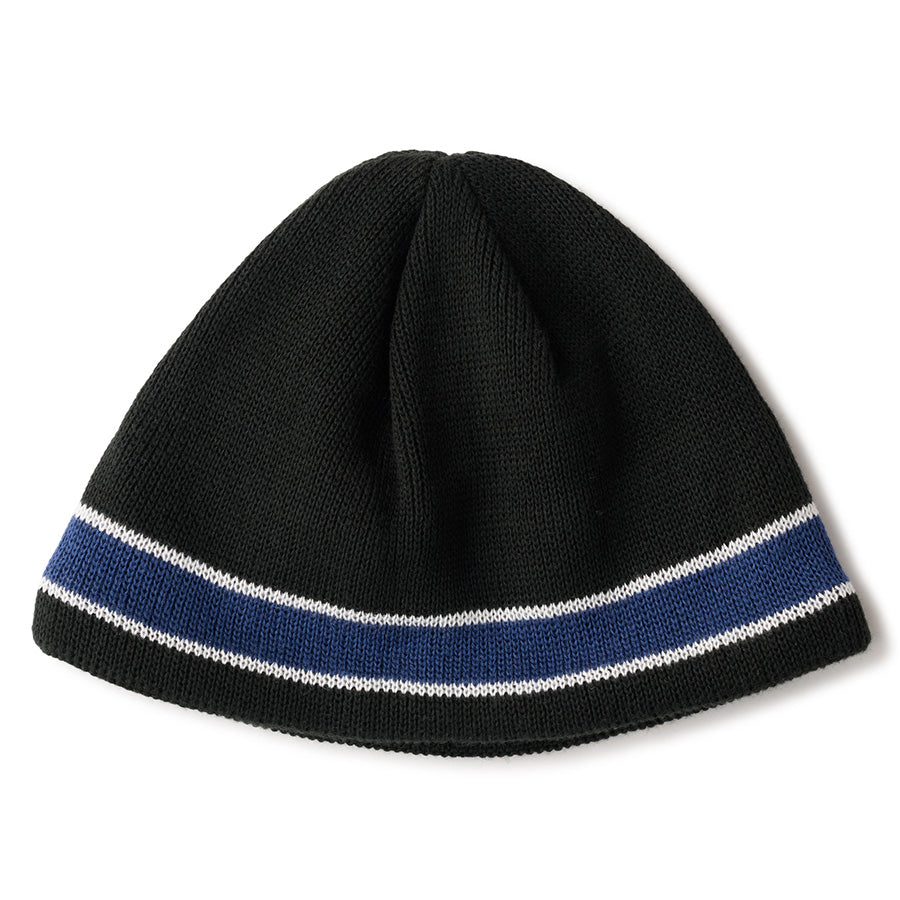 HELLRAZOR BAND BEANIE ビーニー ブラック 背面 平置き 01126AW0605