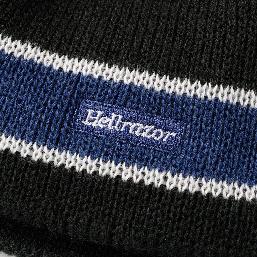 HELLRAZOR BAND BEANIE ビーニー ブラック ロゴ刺繍 01126AW0605