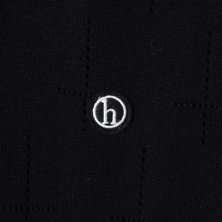HELLRAZOR ロゴ刺繍 ブラック ディテール