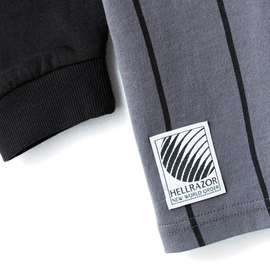 HELLRAZOR 袖リブ ブランドタグ ディテール