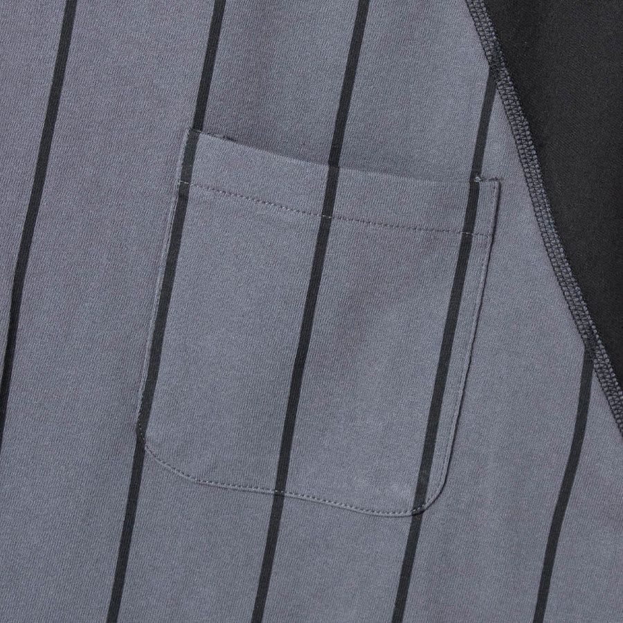 HELLRAZOR ポケット付きラグランT チャコール 左胸