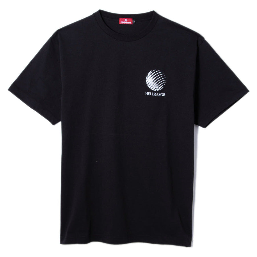 HELLRAZOR コアロゴTシャツ ブラック 正面