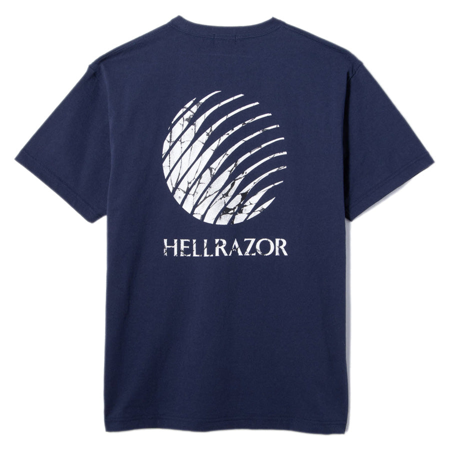 HELLRAZOR バックプリント ネイビーブルー
