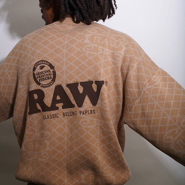 インターブリード コラボレーション セーター INTERBREED × RAW Rolled