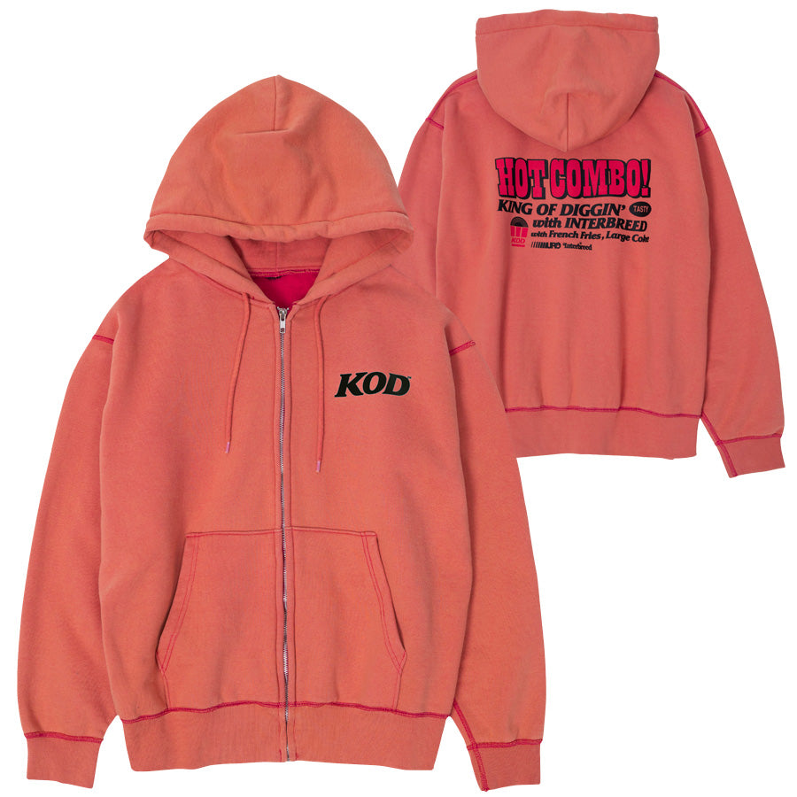 INTERBREED ( インターブリード ) × KING OF DIGGIN' Faded Zip Hoodie パーカー コラボ – BLACK  STORE