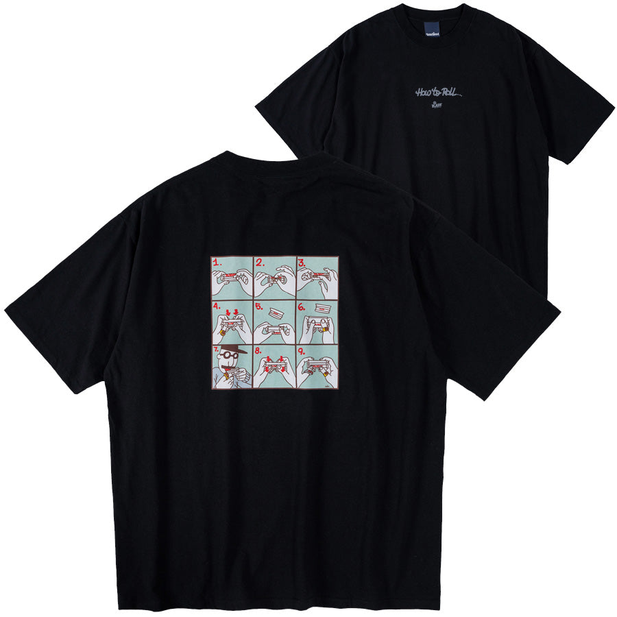 INTERBREED × RAW ( インターブリード × ロウ ) コラボレーション How To Roll SS Tee Tシャツ – BLACK  STORE