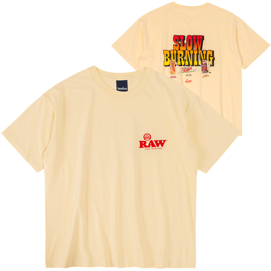 INTERBREED × RAW ( インターブリード × ロウ ) コラボレーション Slow Burning SS Tee Tシャツ –  BLACK STORE