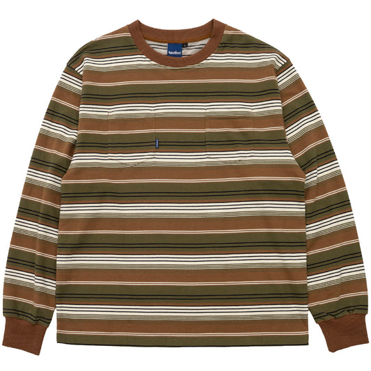 INTERBREED ( インターブリード ) French Terry Striped L/S Tee ボーダー ロングスリーブTシャツ
