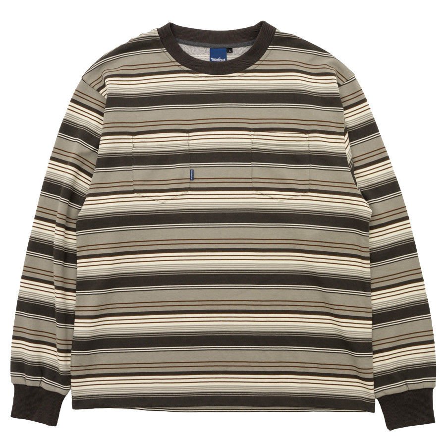 INTERBREED ( インターブリード ) French Terry Striped L/S Tee ボーダー ロングスリーブTシャツ