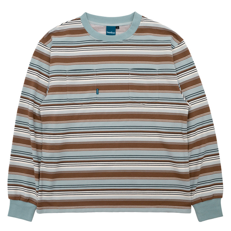 INTERBREED ( インターブリード ) French Terry Striped L/S Tee ボーダー ロングスリーブTシャツ