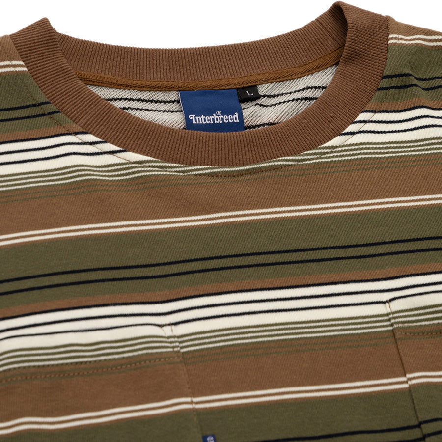 INTERBREED ( インターブリード ) French Terry Striped L/S Tee ボーダー ロングスリーブTシャツ