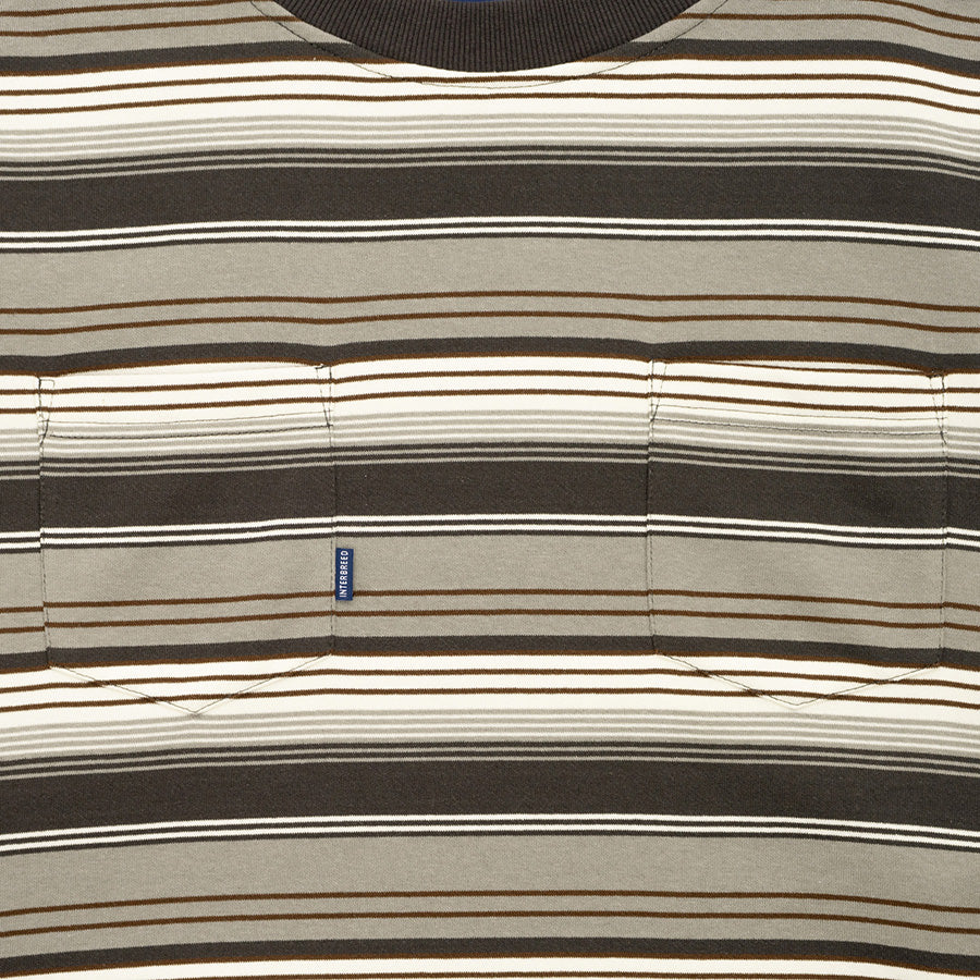 INTERBREED ( インターブリード ) French Terry Striped L/S Tee ボーダー ロングスリーブTシャツ