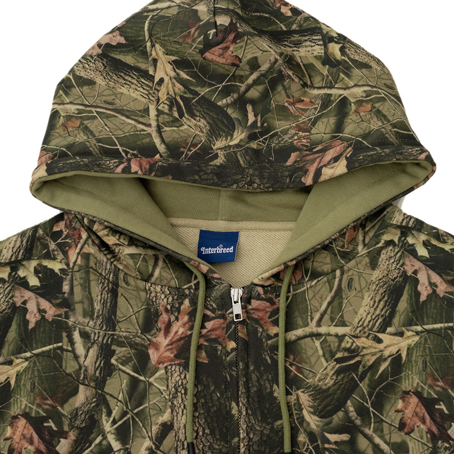 INTERBREED ( インターブリード ) Camouflage Heavy Weight Zip Hoodie ジップパーカー