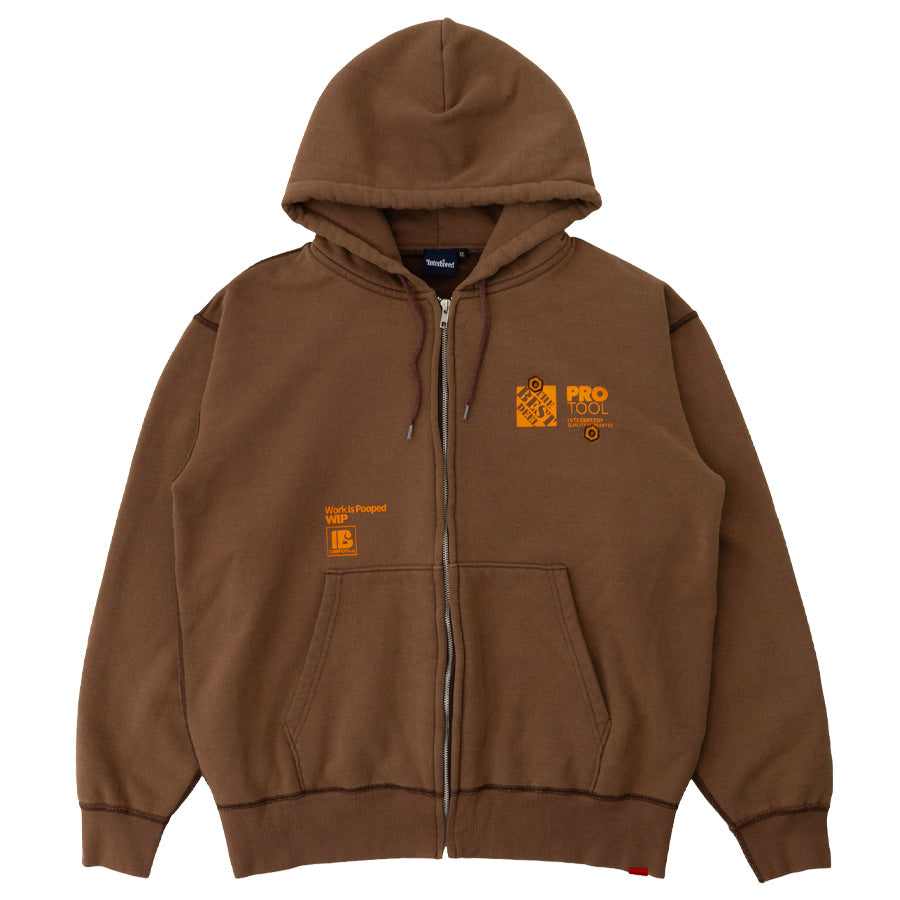 INTERBREED ( インターブリード ) WIP Faded Zip Hoodie ジップパーカー
