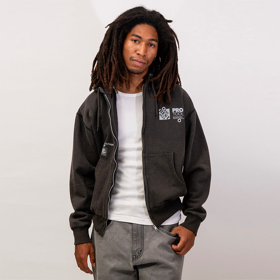 INTERBREED ( インターブリード ) WIP Faded Zip Hoodie ジップパーカー