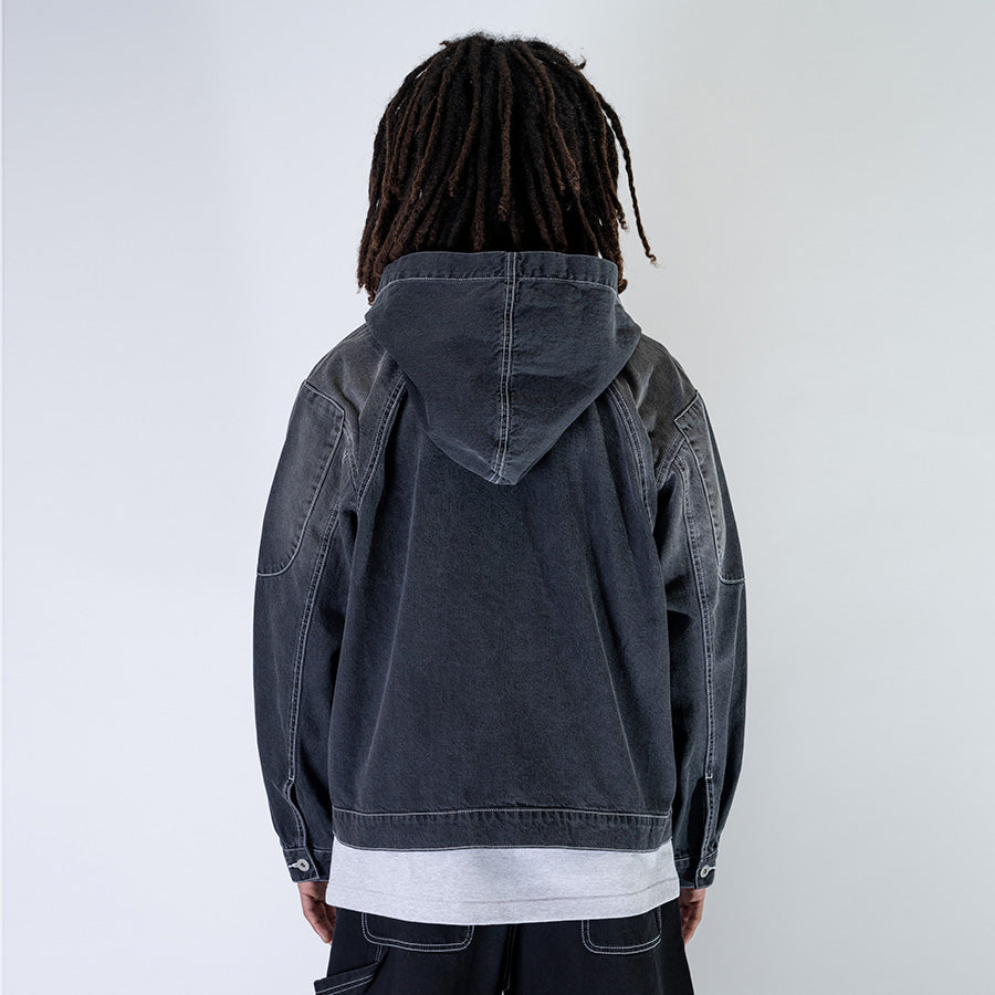 INTERBREED ( インターブリード ) MASH UP DENIM HOODIE デニム INTERBREED ( インターブリード ) MASH UP DENIM HOODIE デニム