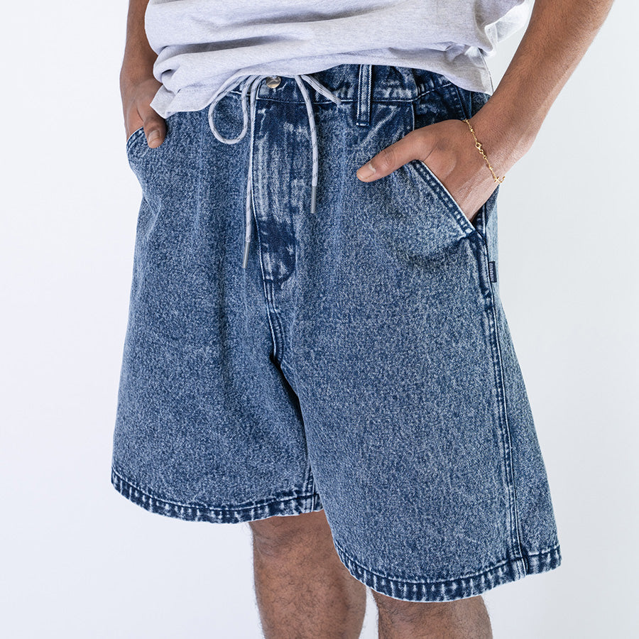 INTERBREED ( インターブリード ) Washed Summer Shorts デニム