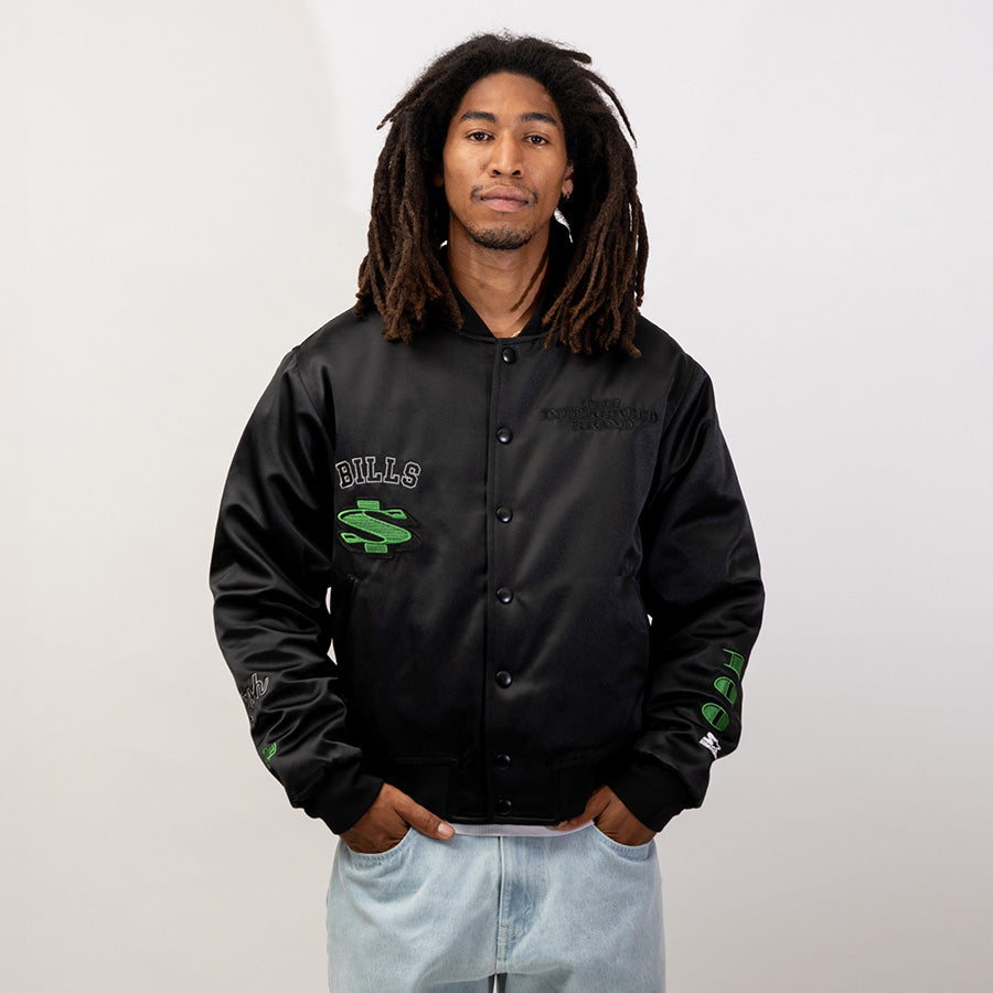 INTERBREED × STARTER ( インターブリード ) CASH MONEY JACKET サテン ジャケット IB26SP01