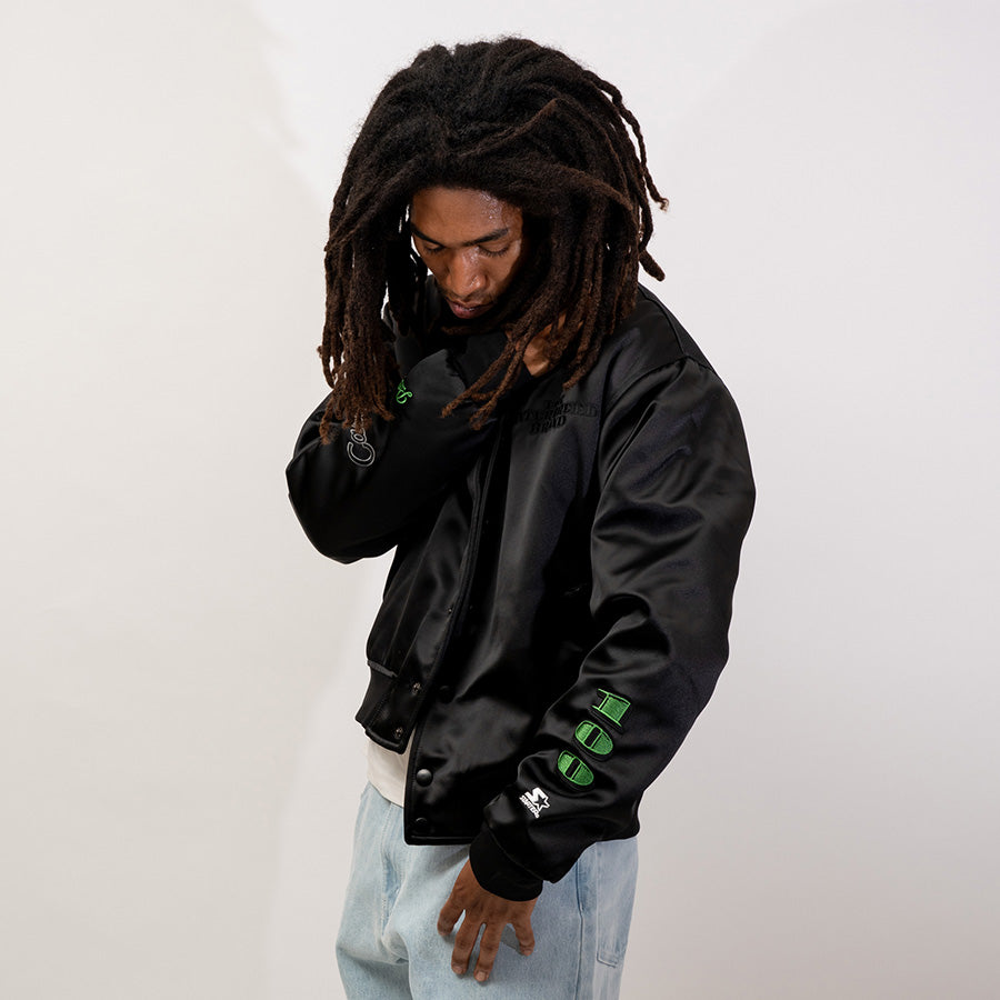 INTERBREED × STARTER ( インターブリード ) CASH MONEY JACKET サテン ジャケット IB26SP01