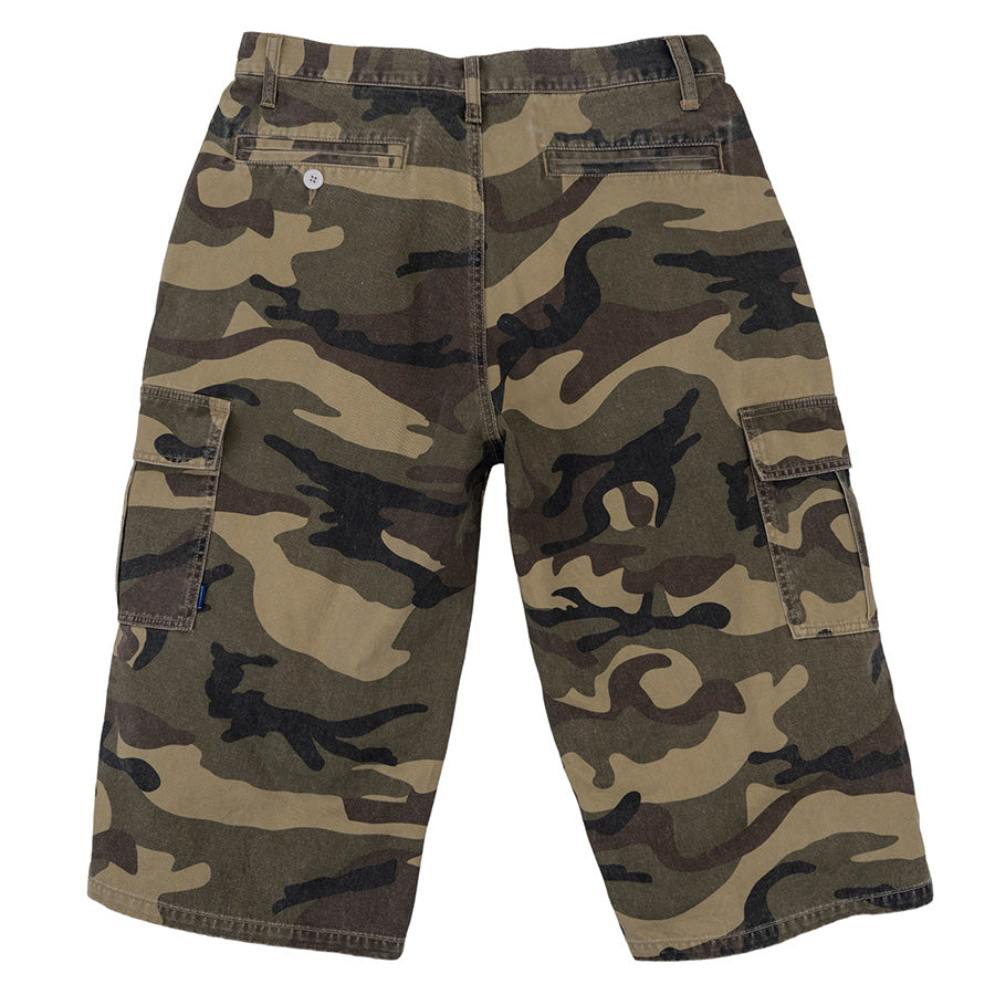 INTERBREED カモフラショーツ ウッドランド 背面