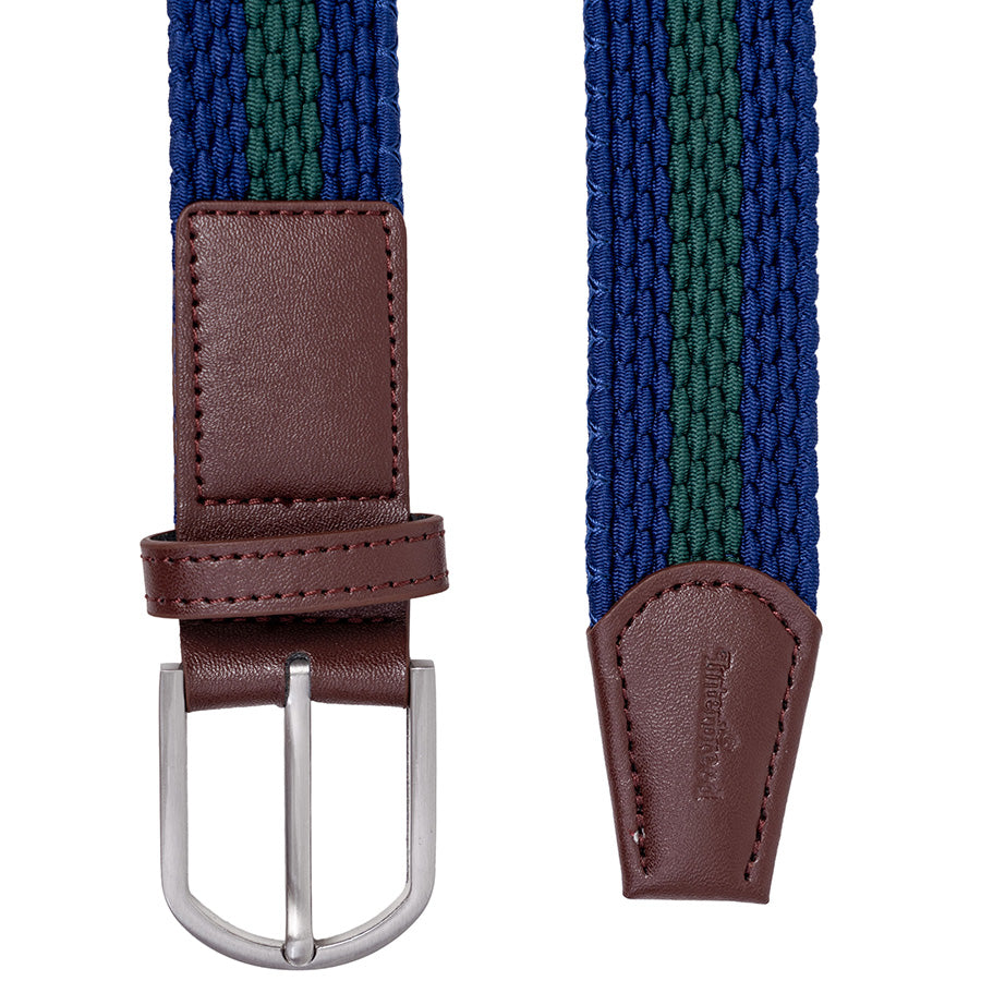 INTERBREED LINED STRETCH BELT ベルト ネイビー グリーン バックル ベルトエンド ロゴディテール IB26AW07