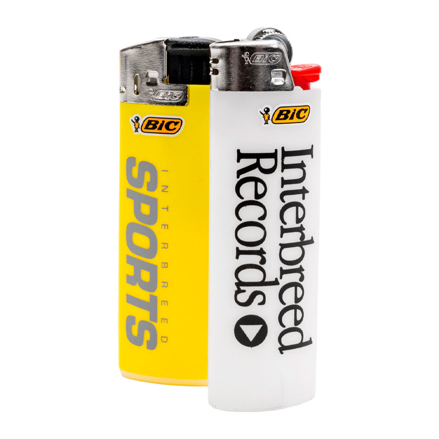 INTERBREED Logo Lighter ホワイト イエロー 正面