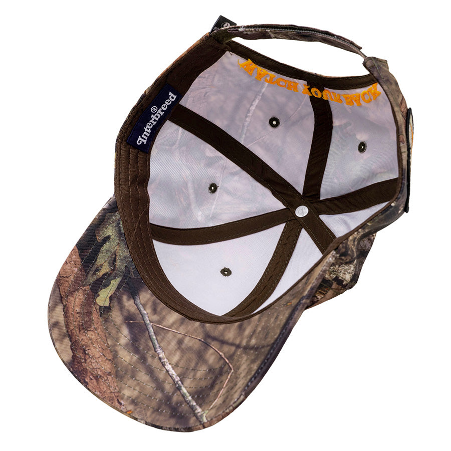 INTERBREED Mossy Oak Field Cap 裏側 内部構造デザイン