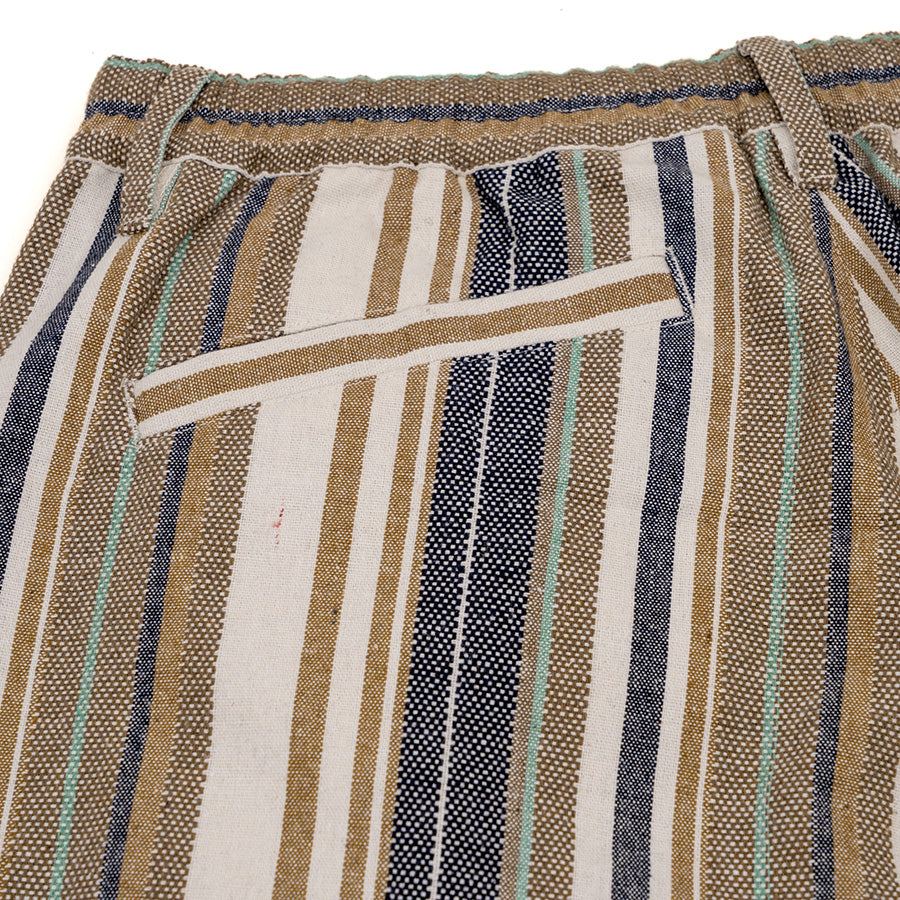 INTERBREED Multi Striped Summer Shorts バックポケット詳細