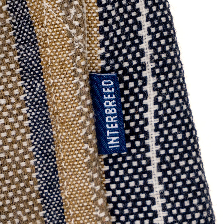 INTERBREED Multi Striped Summer Shorts ピスネームディテール